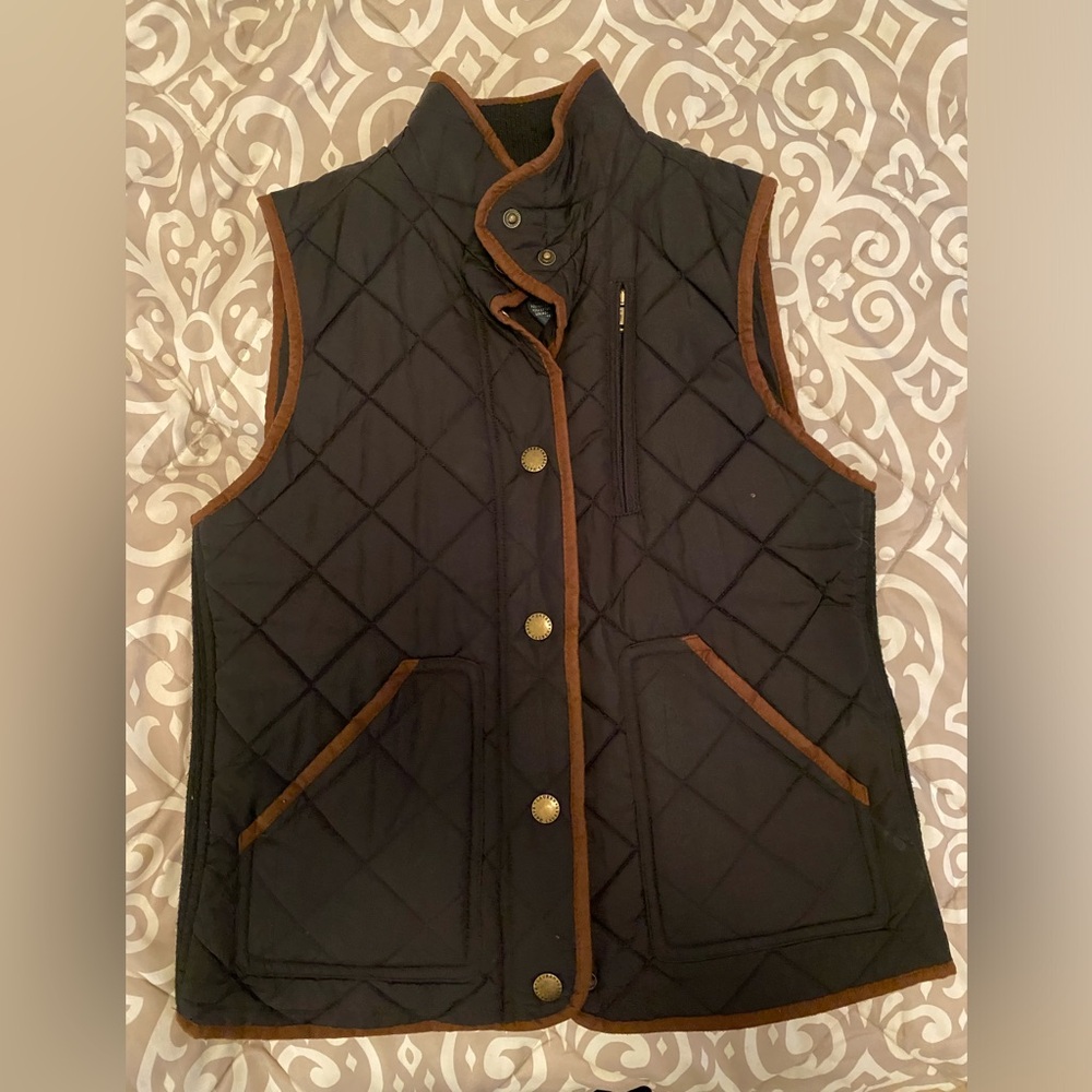 XS quilted black Ralph Lauren riding vest.